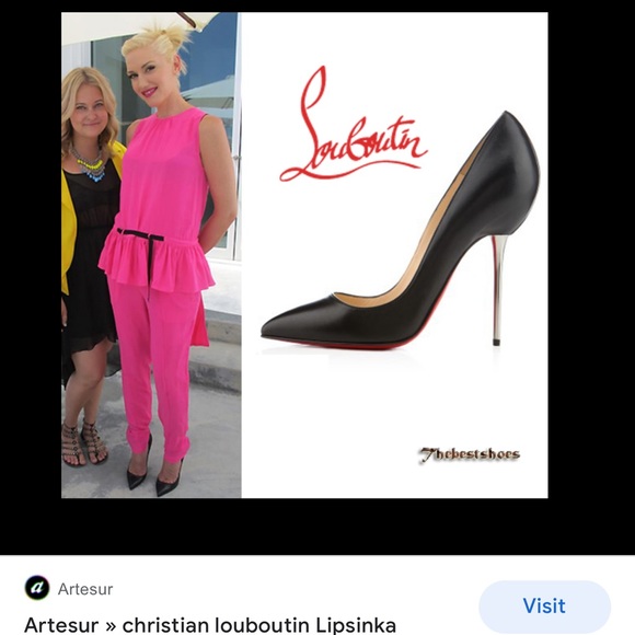 Christian louboutin lipsinka 120 nappa silver heel - Picture 4 of 8